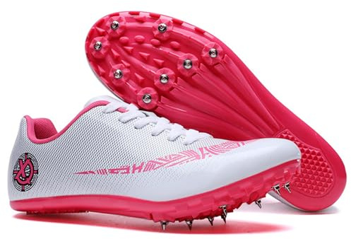 Zapatos de Pico de Atletismo,Atletismo 8 Clavos Zapatillas,Zapatillas Unisex para Correr Profesionales,Zapatillas Sprint Ligeras Antideslizantes,CóModas Resistente Al Desgaste,para atletismo