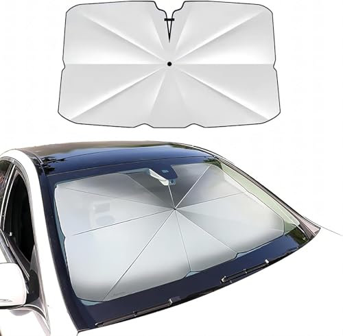 RenCehn Parasol para Hyundai Kona 2017-2023 Coche Delantero, Sol Plegable Anti UV Rayos, Sombrilla Paraguas para Coche Lunas Delanteras