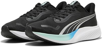 Puma Tenis Unisex Pounce LiteRoad para Correr, Puma Black Mint Melt Speed Blue, 48.5 EU