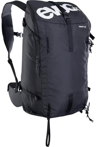 EVOC SUMMIT 30 Wanderrucksack, Rucksack (Sportrucksack mit ergonomischem Tragesystem, hochwertiger Trekkingrucksack mit praktischen Fächern, Wanderrucksack 30 l Volumen), Schwarz