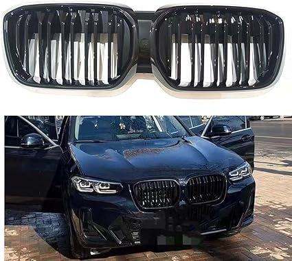 AnJWen Auto Frontstoßstangengitter für BMW IX3 2022 2023 Kühlergrill Grill