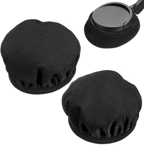 2pz Copri Cuffie Universali | Copri Auricolari In Tessuto Fodere Elastiche Per Cuffie | Riutilizzabili,Antipolvere | Per Palestra, Allenamento