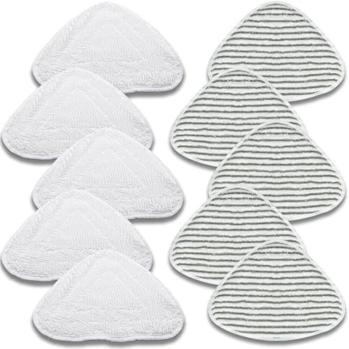 10 pièces Housses de Rechange pour Balai Vapeur for Vileda,compatibles avec Chiffons de Rechange Microfibre for Vileda pour Nettoyer Tous les Sols