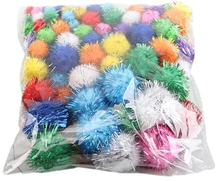 Lametta, Pompons, Applikationen, Flicken, Basteln, Spielzeug, Kleidung, Nähen, Damen, Zubehör, 100 Stück