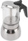 RASTKY Cafetera Italiana de Cristal Moka Pot de Acero Inoxidable Resistente Al Calor, Fácil de Limpiar para Uso Doméstico y Cafetería (300ML)