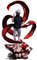 Epitome Kaneki Ken Figure Tokyo Ghoul Anime Figure Head Accessories Can Be Replaced Cool Scene Model Tokyo Ghoul Kaneki Ken Action Figure PVC Statue Desktop Decoration Collection Gifts for Fans