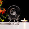 Sahoottie 60 mm 3D Mond Fee Kristall Kugel Fee Briefbeschwerer Fee Geschenke für Frauen Fee Dekor Mond Fee Ornamente Tinkerbell Geschenke Niedliche Schlafzimmer Dekor