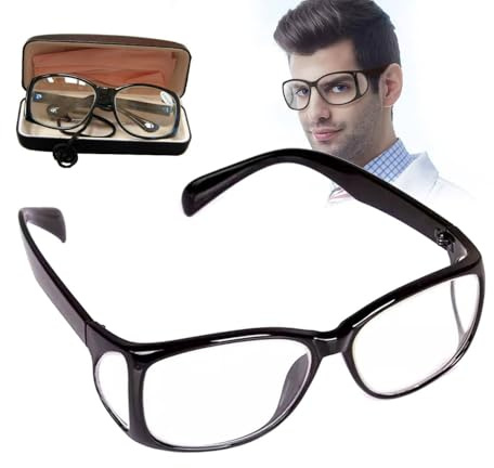 SNBGRYE Gafas Protectoras RadiolóGicas De Plomo (con ProteccióN Lateral), 0,5/0,75 mmpb Gafas Protectoras RadiolóGicas De Rayos X, Ligeras Y CóModas, con Estuche para Gafas,0.5mmpb