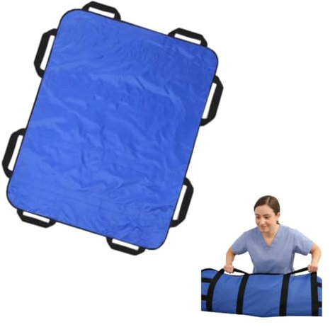 EURI Gleitmatte für Patienten | Transferdecke für ältere Menschen, eingeschränkte Mobilität und Schuppen | Positionierkissen | 8 Griffe 120 x 100 cm