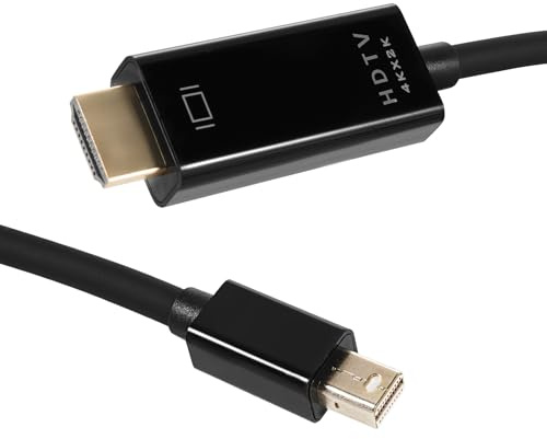 LUIRSAY 4K Mini DisplayPort auf HDMI Kabel 1.8M, Mini DP auf HDMI Monitor für Thunderbolt 1/2, 4K@30Hz, Kompatibel mit Mac-Book, i-Mac, Surface