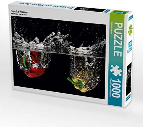 CALVENDO Puzzle Paprika Wasser | 1000 Teile Lege-Größe 64 x 48 cm Foto-Puzzle für glückliche Stunden