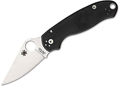 Spyderco Para 3 Couteau de Poche Noir, longueur de la lame : 7,6 cm, 01sp927