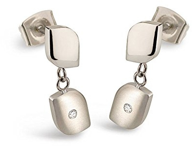 Boccia Damen Ohrhänger Silber19mm