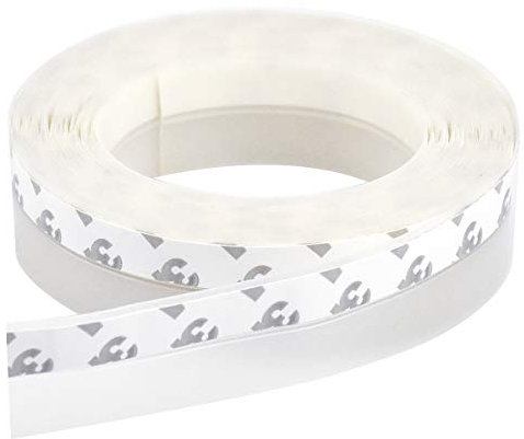 NATUCE Bande d'étanchéité Auto-adhésive de Silicone pour Porte et Fenetre, 2.5 x 500 cm, Transparent et Imperméable, Coupe-vent, Anti-poussière, Insonorisant (Transparent)