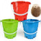Anzmtosn Burgeneimer, Sandspielzeug, Strand Spielzeug Set für Kinder, Strandeimer, Kids Beach Toys, Sandwanne, Garten Spielzeug Sandkasten Gartenwerkzeuge (3-teiliges Set)