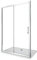 Porte de douche de 6 mm pour installation en niche H.190 avec overture coulissante (100-105 H 190)