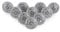 Ajuny Boutons de Porte en Céramique Noir et Blanc Peints à la Main Style Vintage pour Commode Tiroir Meubles Armoire Pull Placard Solide Armoires de Cuisine Poignées Bouton de Traction, Lot de 10