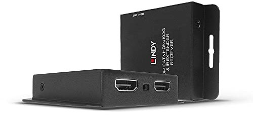 LINDY 38208 – HDMI Extender für HDMI 4K30 & IR-Signale bis 70m über HDBaseT mit HDMI Cat.6 Netzwerkkabel, PoC und Loop Out, Transmitter für 3840x2160@30 Hz 4:4:4 8bit Auflösungen mit HDMI Loop-Through