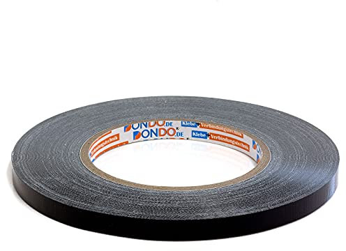 Panzertape Dontex-Pro Universal Gewebeband Gewebeklebeband Gewebeverstärktes Ductape schwarz 9mm x 50m