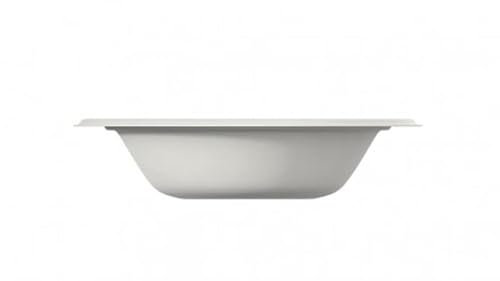 125/500/1000 platos hondos desechables, 18 cm de diámetro, capacidad de 400 ml, biodegradables y compostables, de pulpa de celulosa desechable y sin plastificar