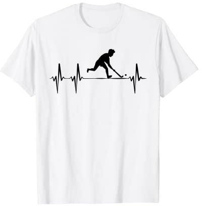 Feldhockey Herzschlag Ekg Hockey Spieler Hockey Team Sport T-Shirt