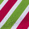 AQUA DENVER Wasserdichter Polyester Stoff Reißfest für Vordächer, Zelte, Outdoorbekleidung, Garten Meterware Farbpalette (Weiß-rosa-grüne Streifen)