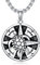 Shusukue Kompass Kette 925 Sterling Silber Schildkröte Kompass Anhänger Halskette Oxidierter Schwarz Kette Schildkröte Schmuck Geschenk für Frauen