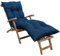 Bananair - Coussin Bain de Soleil Chaise Longue - Épais, Ultra Confortable, Design Matelassé - Fabriqué en France - Matelas Transat avec Scratchs, Facile à Installer (185x60x15 cm, Bleu)