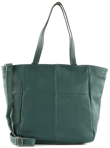 FREDsBRUDER Leder Umhängetasche Pruvia Shopper Deep Sea petrol