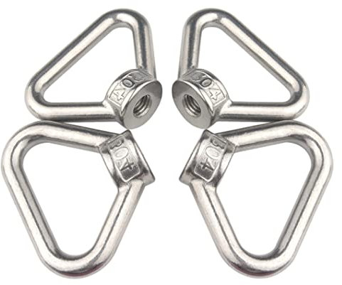 BOUACOUA Dreiecksform Ringmutter M16 Augenmutter 304 Edelstahl Ösenmutter (1 Stück)