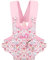 GAGAKU Puppentrage Puppen Bauchtrage Puppenzubehör Babytrage für Kinder Schultergurte Kreuzen Vorne und Hinten 100% Baumwolle - Rosa - Blume