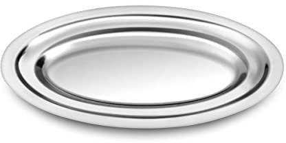 Platería lisa – 12 platos ovalados 46 x 30 cm