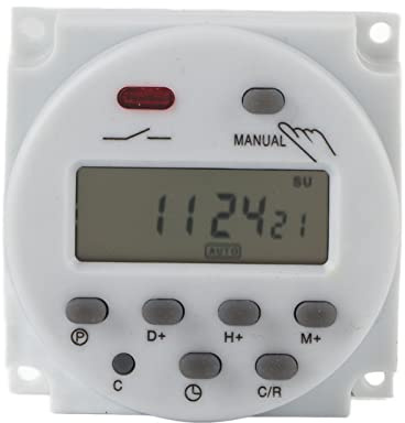 Timer Programmabile, Timer CN101A Piccolo Interruttore di Controllo del Tempo del Microcomputer Timer Digitale Programmabile per Impieghi Gravosi di 7 Giorni (24 V), Timer, (220V)