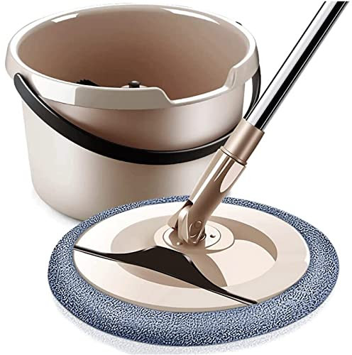 OLOTU Mop Tondo Pieghevole Mop Automatico per la casa 90 ° Nessun Angolo Morto con Secchio Mop Manico Regolabile Floor Lazy Fellow Mop