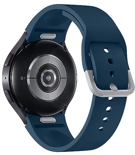 Correa de Silicona para Samsung Galaxy Watch 7/6/5/4/FE Band 40mm 44mm/Watch 6 Classic 47mm 43mm/4 Classic 46 42mm ,20mm One Click Correas Deportivas Repuesto Banda para Mujeres/Hombres,Verde oscuro