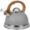 Belle Vous Bouilloire Sifflante Induction Couleur Gris Clair - Théière 3L pour Cuisinière et Plaque à Induction - Bouilloire de Camping en Acier Inoxydable pour Thé et Café