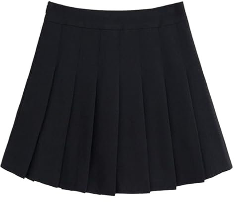 TNSRAY Rétro Jupe Basique Elastique évasée Mini Jupe Plissée Patineuse Décontractée pour Femmes Filles, Femmes Filles Taille Haute Plissée Patineuse Jupe de Tennis, Taille - XXL