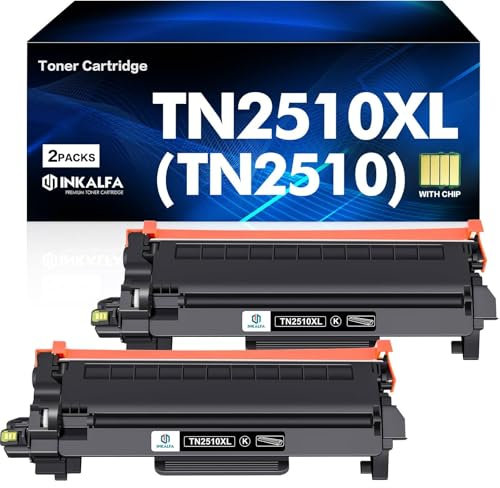 TN2510XL TN2510 Toner Mit Chip Kompatibel für Brother TN-2510XL TN-2510 XL für HL-L2400DW MFC-L2835DW HL-L2400DWE DCP-L2620DW MFC-L2800DW DCP-L2627DW DCP-L2660DW TN 2510XL 2510 2 Schwarz