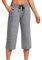 SCBFDI Pantalon en Lin Femme Militaire 2024 Resserré Cheville Survêtement Fluide Enceinte Gris 3XL