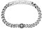 Breil, Collezione Dock, Bracciale Uomo in Acciaio con Elemento Centrale Tondo con Simbolo a Rilievo, Chiusura a Gioielleria, Lunghezza Regolabile