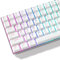 Womier Keycaps 60 75 100 Percent Cherry Key caps, Shine Through PBT Custom Keycap Doubleshot Keyboard Caps Set, Universal Compatiability for Cherry Gateron MX Switches Keyboard, White