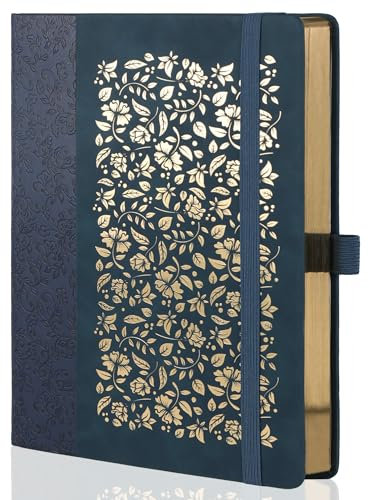 TIEFOSSI B5 Bullet Dot Journals für Frauen und Männer, 160 g/m² dickes Papier, 150 nummerierte Seiten, 5 x 5 mm Punktraster, gepunktete Bullet-Notizbücher für die Organisation von Planern