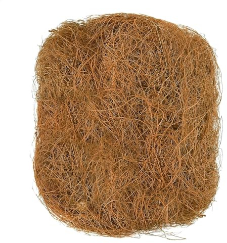 Fibra di cocco, fibra di cocco, fibra di cocco, per uccelli, 250 g/500 g, Vogelistkasser, terriccio naturale in fibra di cocco per intarsio di gabbia, per animali domestici, allevamento, tessuto
