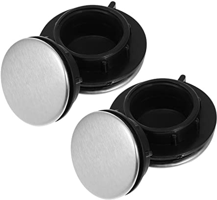 HONITANO 4pcs Stainless Steel Sink Hole Plugs Tap Hole Covers Kitchen Washbasin Accessories Easy to Install Decorative Basin Sink Caps