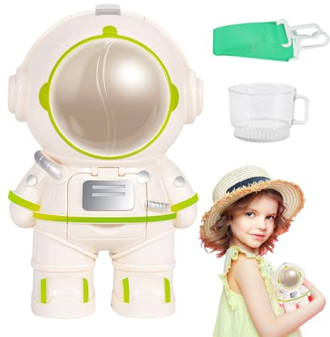 Kids Water Dispenser Toy,Astronaut Style Water Cooler Bottle Toy Set | 250ML Mini Drink Dispenser with Strap | for Desk Decoration