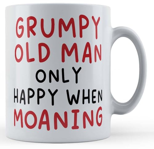 Father Fox - Grumpy Old Man Happy Moaning - Funny Grumpy Grandad, Grandpa, Dad Gift Mug, Ceramic, 11fl.oz.