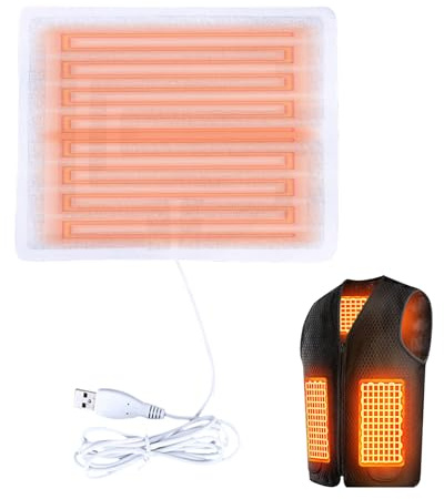 gifyym Heating Mat for Clothes, Portable Heating Pad USB 5V - Electric Heating for Clothes | For Winter Camping, Travel, Cycling, Hiking, Fishing and Outdoor