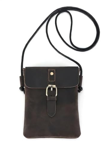 Handytasche, Leder, Kleine Klappe, Handy Messenger-Tasche for, Lässige Umhängetasche für Mobiltelefon