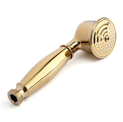 Rétro cuivre Handheld Shower Head Douchette Pommeau Tête de Douche or