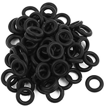 Aexit 80 stücke 9mm x 2mm Nitril Butadienkautschuk O-ring Öl Dichtring Dichtung Schwarz (ac42d2f731de1cea598972112bdff032)